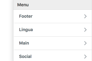 WPPA 4 posizioni del menu